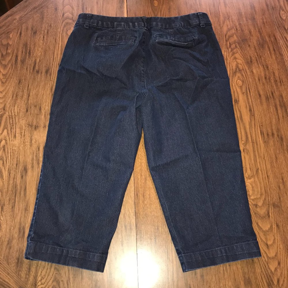 Dark Blue Jean Capris